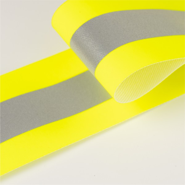 Fluorescent yellow flame retardant cloth warning tape