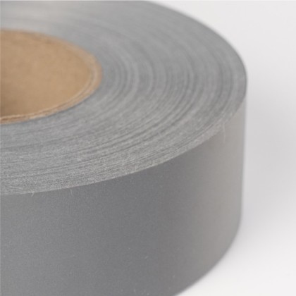 Grey polyester cotton reflective strip, Grey polyester cotton reflective strip