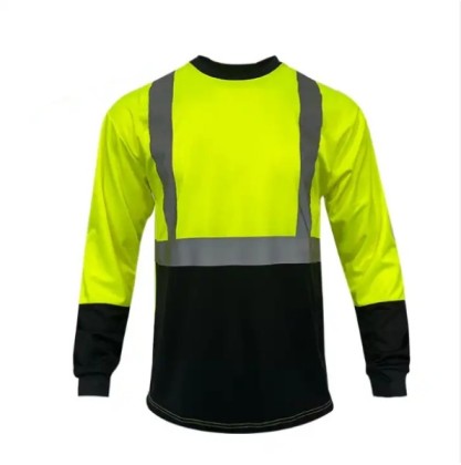 Yellow/Black attention t-shirt, flexible reflectors, Yellow/Black attention t-shirt, flexible reflectors