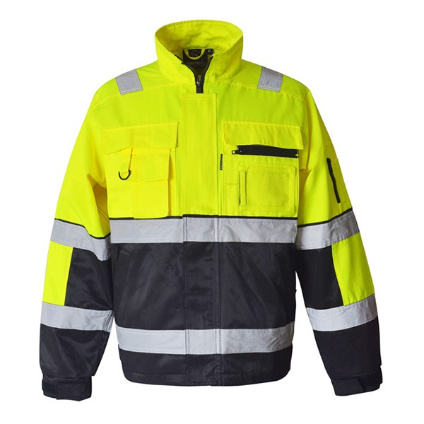 Jacket, black/yellow, EN 20471 class 2