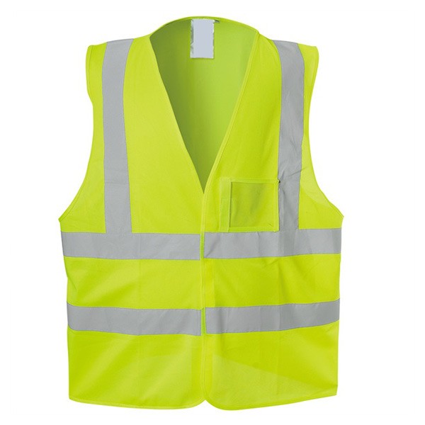 Yellow warning vest