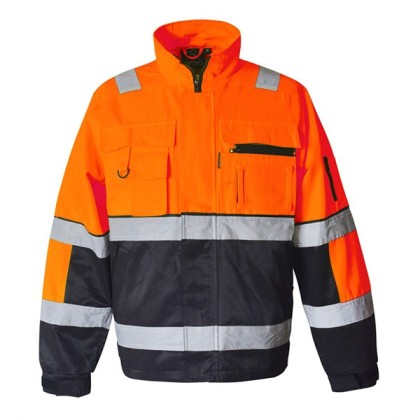 Jacket, black/orange, EN 20471 class 2