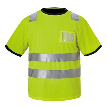 Yellow attention t-shirt, flexible reflectors, Yellow attention t-shirt, flexible reflectors