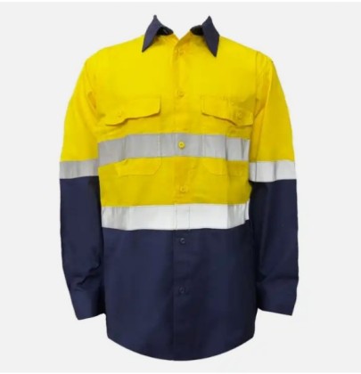 Yellow attention shirt, flexible reflectors, Yellow attention shirt, flexible reflectors